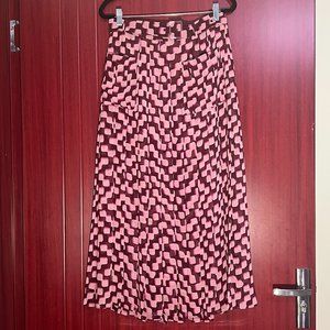 Midi Ankle Pink Skirt